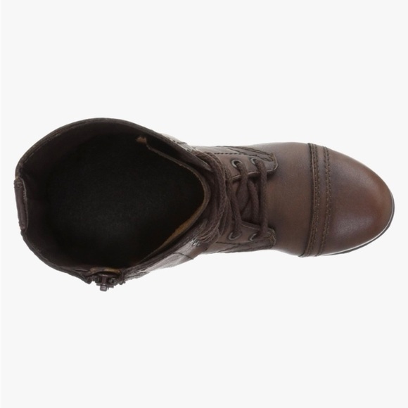 Steve Madden Women's Troopa Combat Boot, Brown Leather 6.5 NWT - Picture 4 of 4